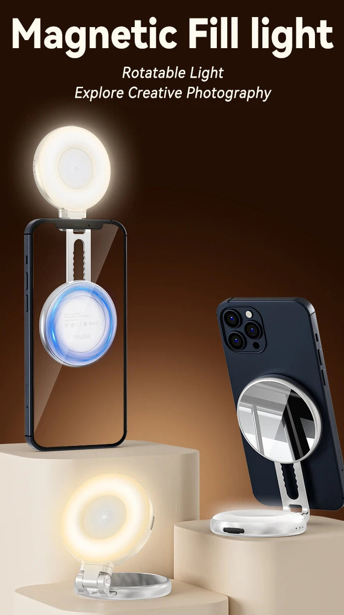 Poignée Magnétique pour Smartphone + Flash