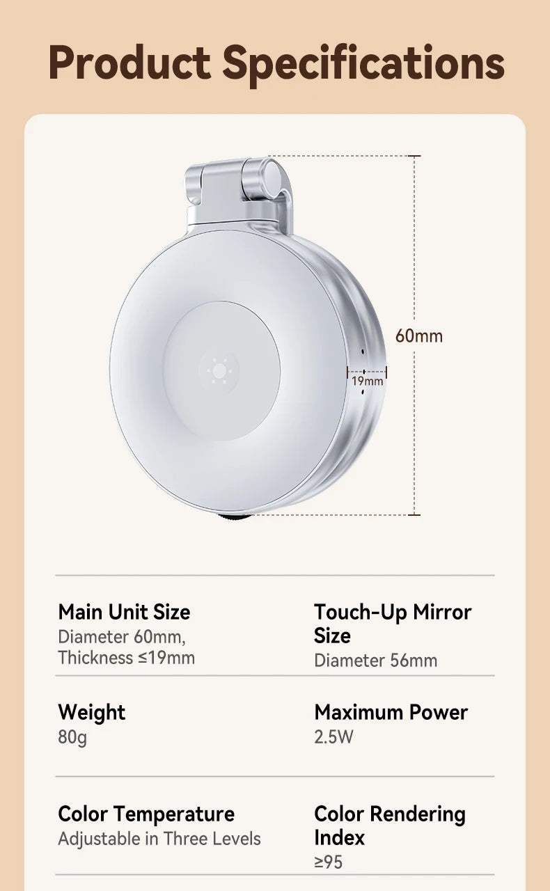 Poignée Magnétique pour Smartphone + Flash